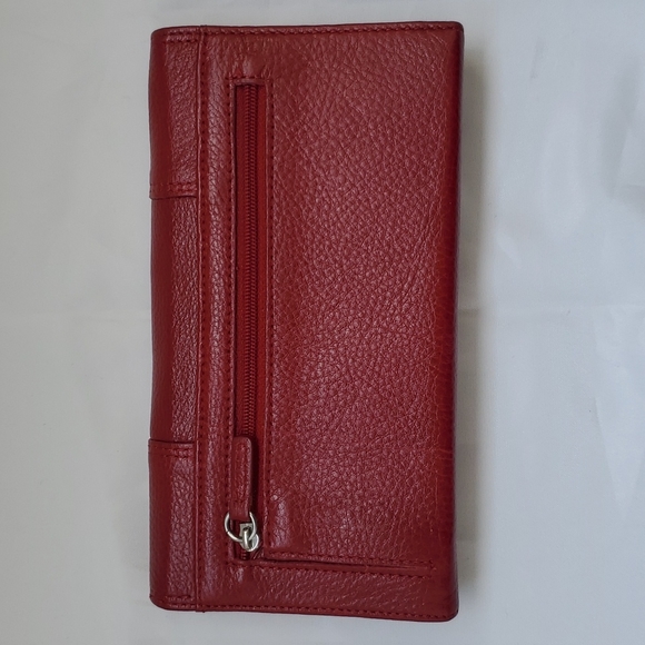 Red Leather wallet - Picture 2 of 6